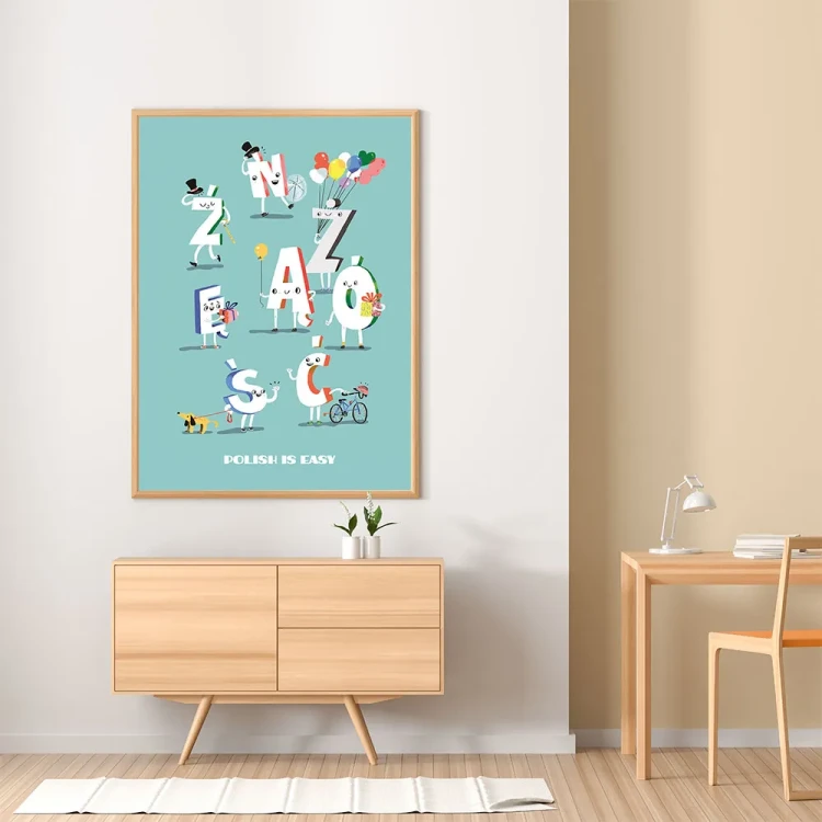 Plakat Polish is Easy mockup