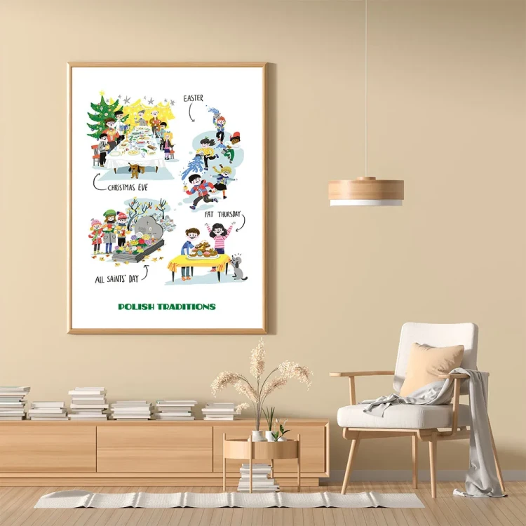 Plakat Polish Traditions mockup