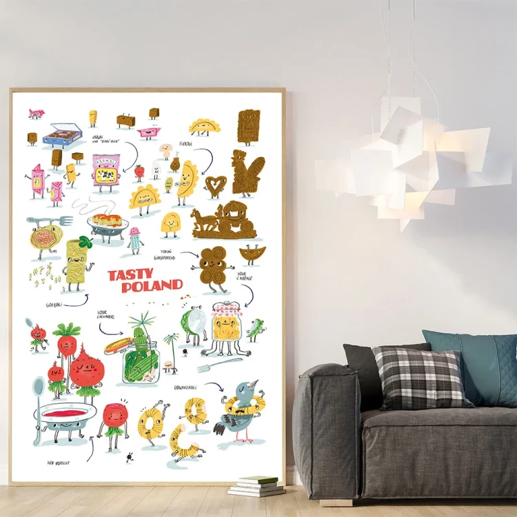 Plakat Tasty Poland mockup