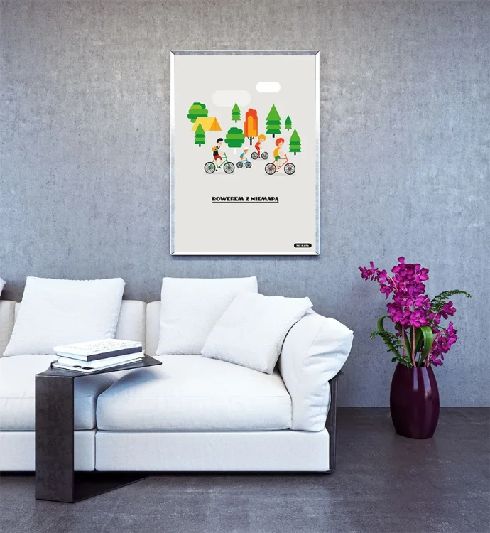 Plakat Rowerem z Niemapą mockup