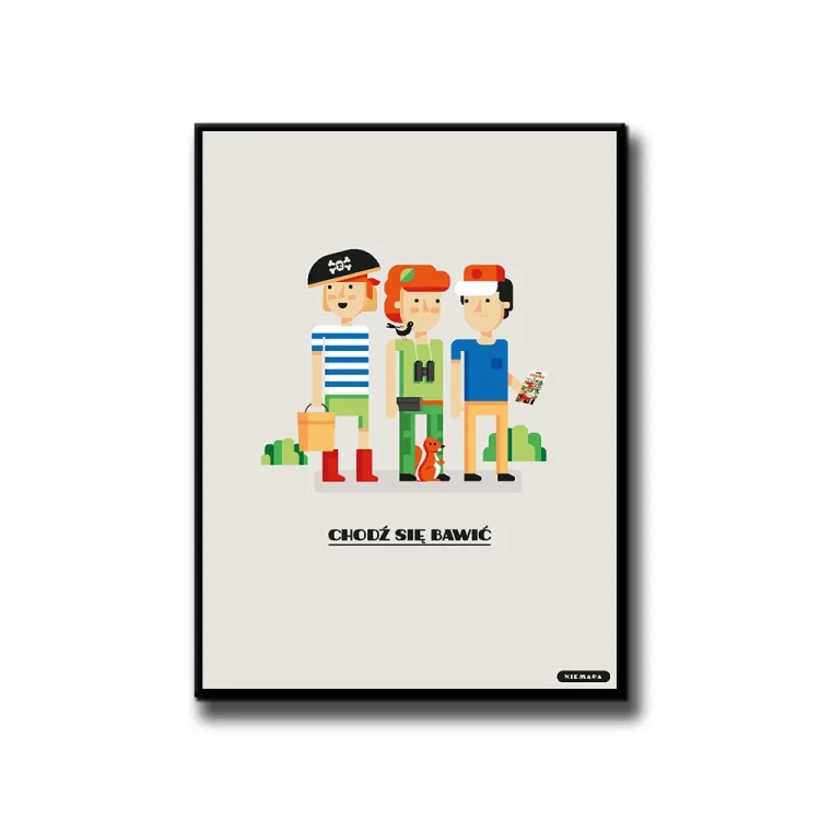 Plakat Chodź się Bawić białe tło