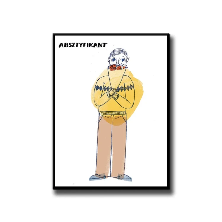 Plakat Absztyfikant białe tło