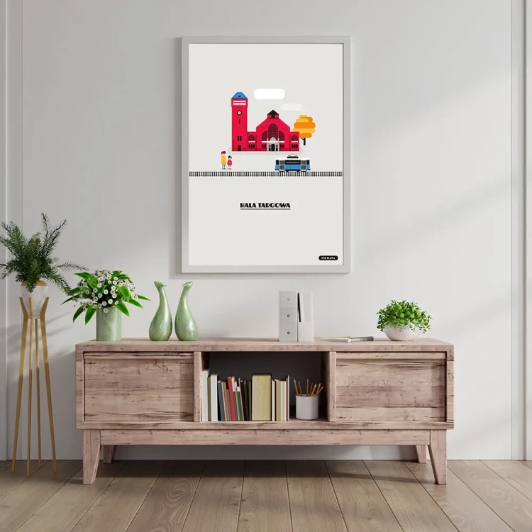 Plakat Hala Targowa mockup