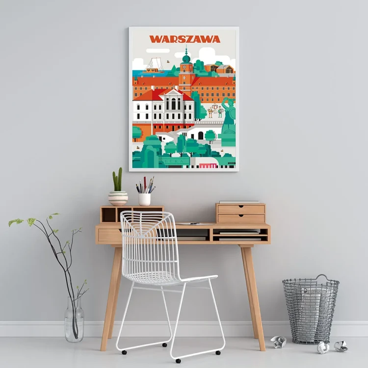 Plakat Warszawa mockup
