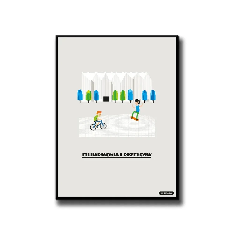 Plakat Filharmonia i Przełomy białe tło