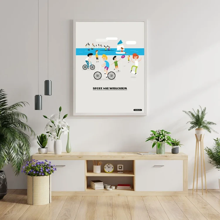 Plakat Sport nad Wisłokiem mockup