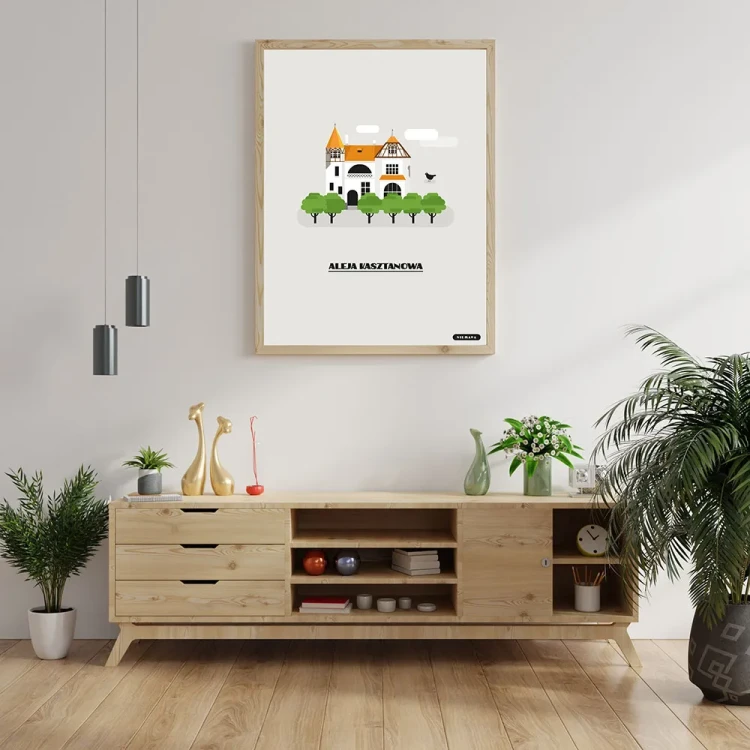 Plakat Aleja Kasztanowa mockup