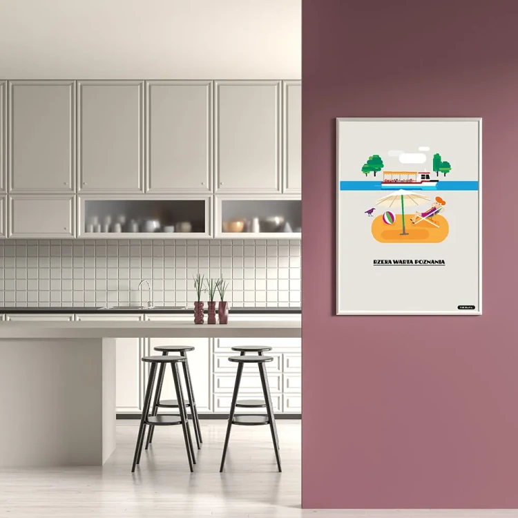 Plakat Rzeka Warta Poznania mockup