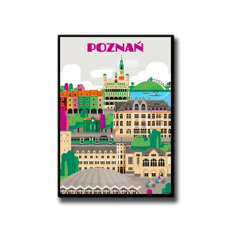 Plakat Poznań białe tło