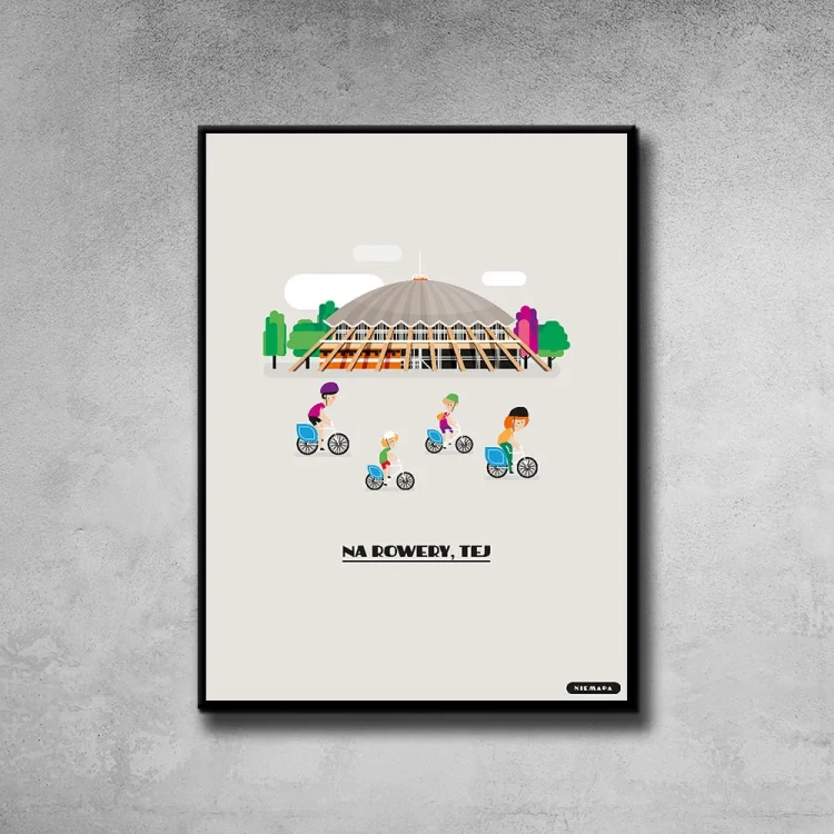 Plakat Na Rowery, Tej tło ściana szary beton