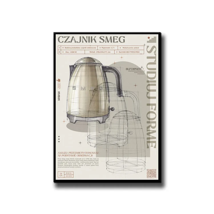 Plakat Czajnik SMAG białe tło