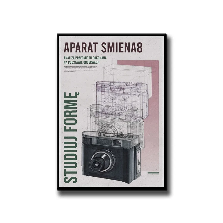 Plakat Aparat Smiena 8 białe tło