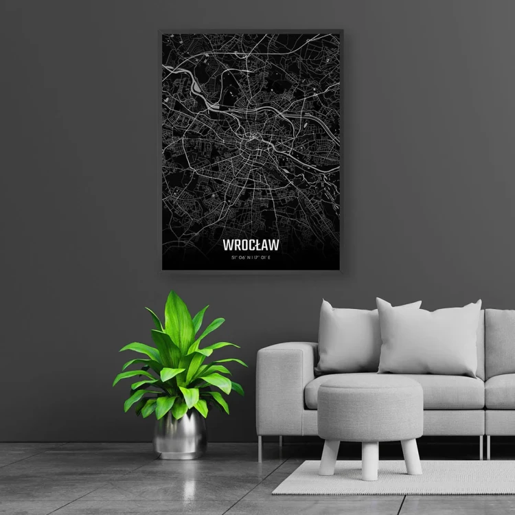 Plakat Wrocław night mockup
