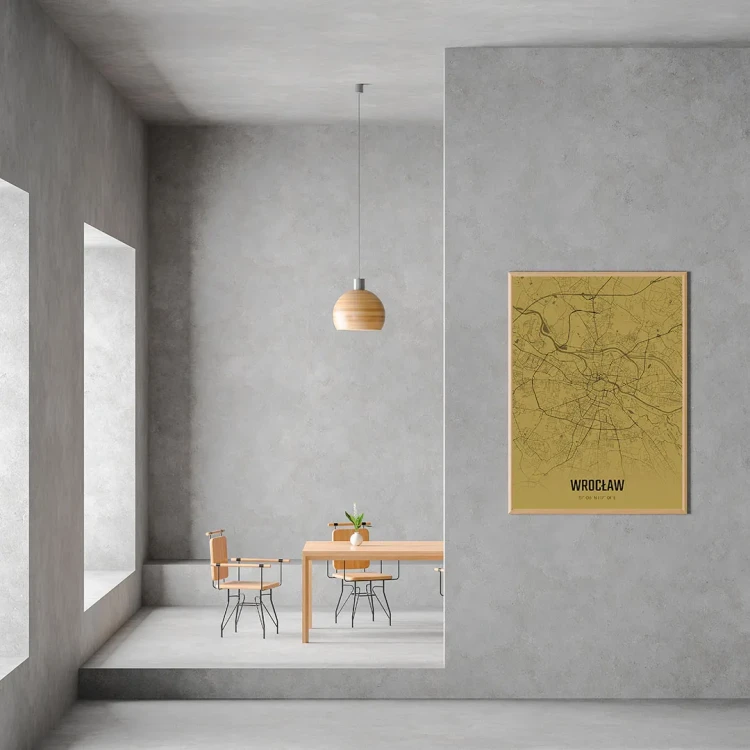 Plakat Wrocław amber mockup