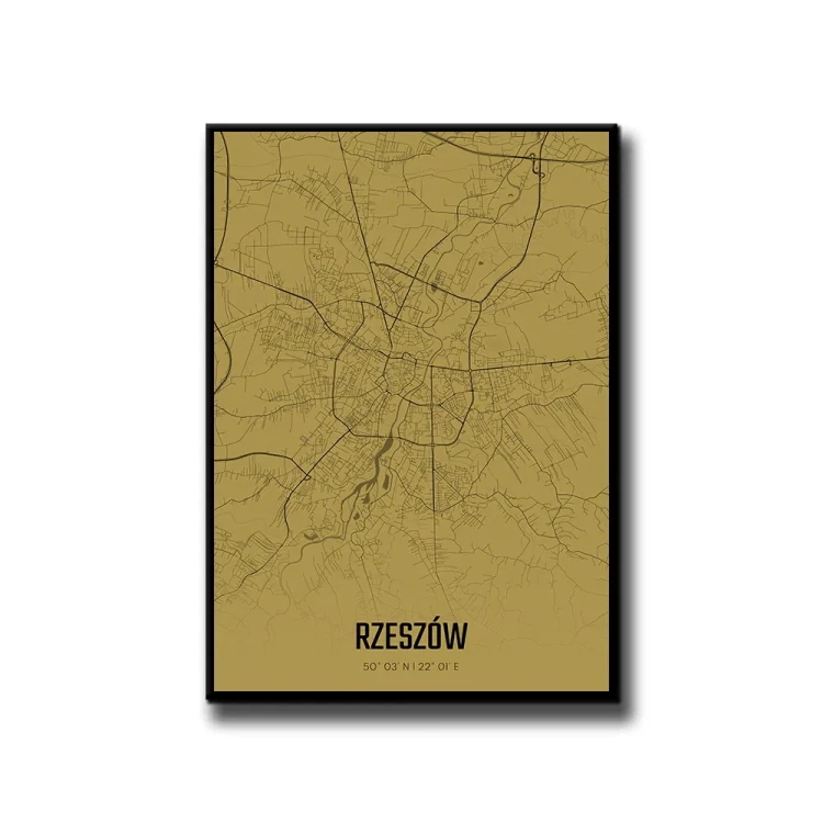 Plakat Rzeszów amber białe tło