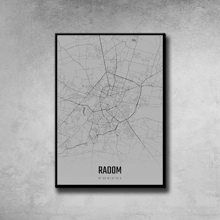 Plakat Radom fog tło ściana szary beton