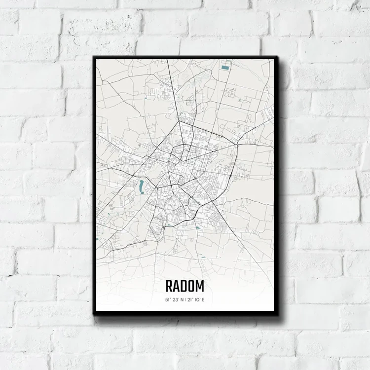 Plakat Radom day tło ściana białe cegły