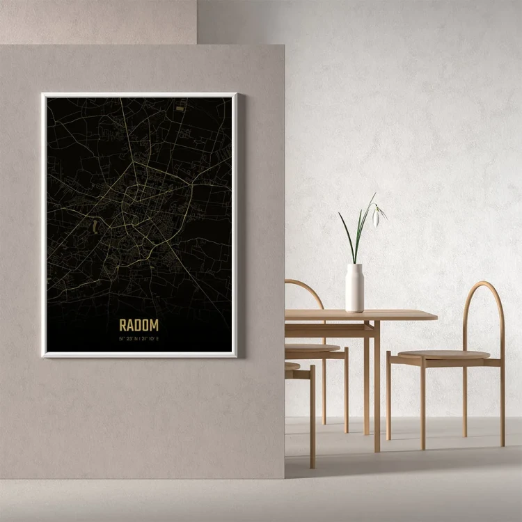 Plakat Radom amber night mockup