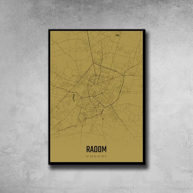 Plakat Radom amber tło ściana szary beton