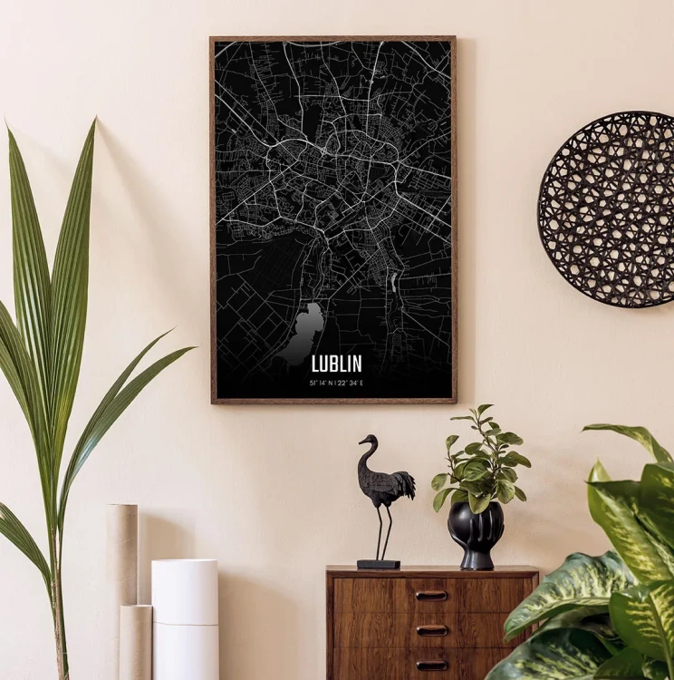 Plakat Lublin night mockup