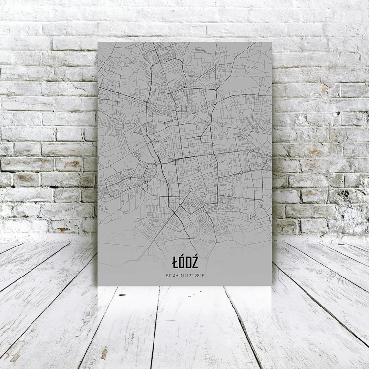 Plakat Łódź fog mockup