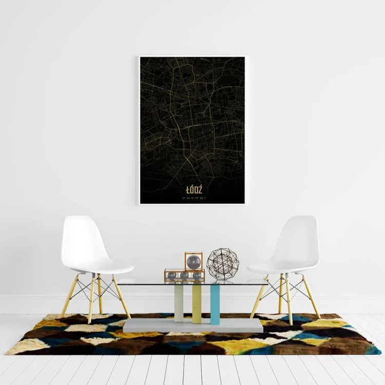 Plakat Łódź amber night mockup