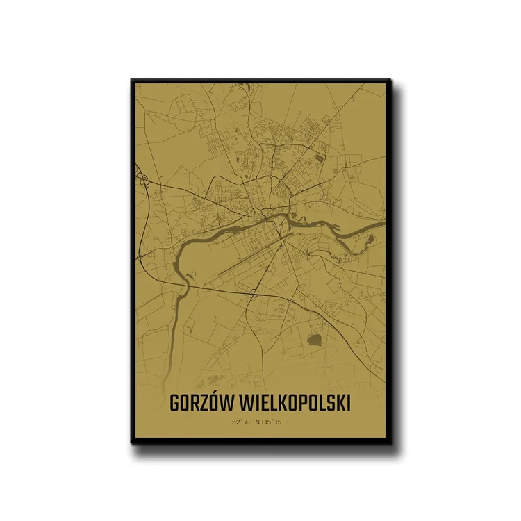 Plakat Gorzów Wielkopolski amber białe tło