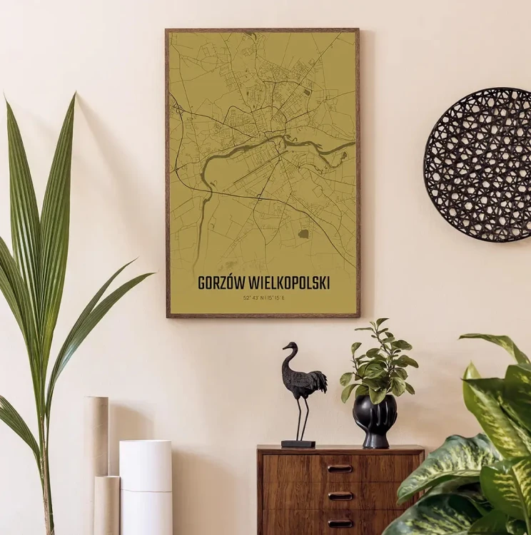 Plakat Gorzów Wielkopolski amber mockup