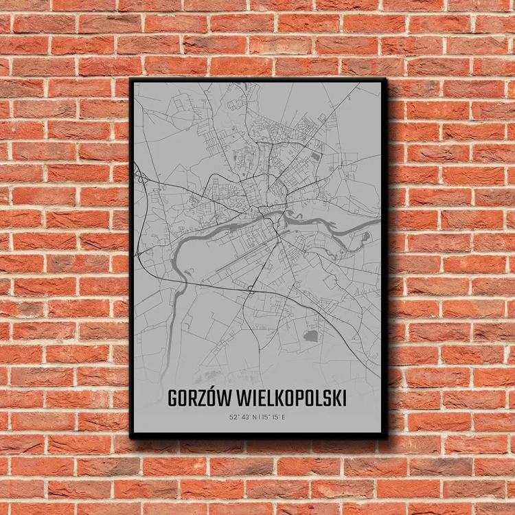 Plakat Gorzów Wielkopolski fog tło ściana czerwone cegły