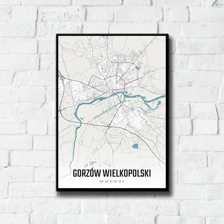 Plakat Gorzów Wielkopolski day tło ściana białe cegły
