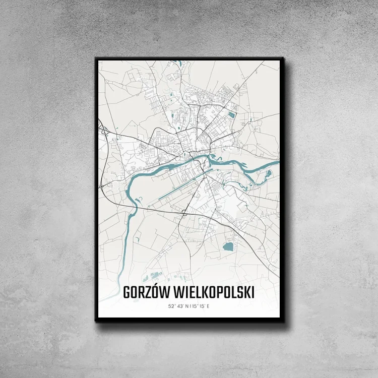 Plakat Gorzów Wielkopolski day tło ściana szary beton