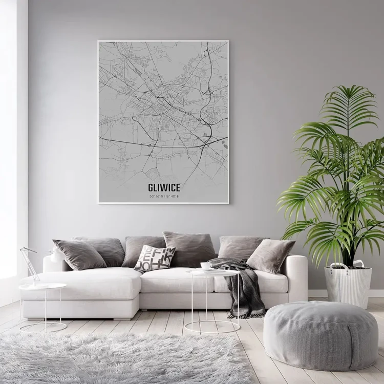 Plakat Gliwice fog mockup