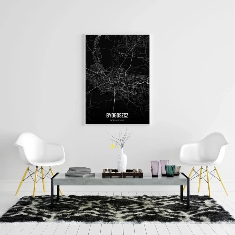 Plakat Bydgoszcz night mockup