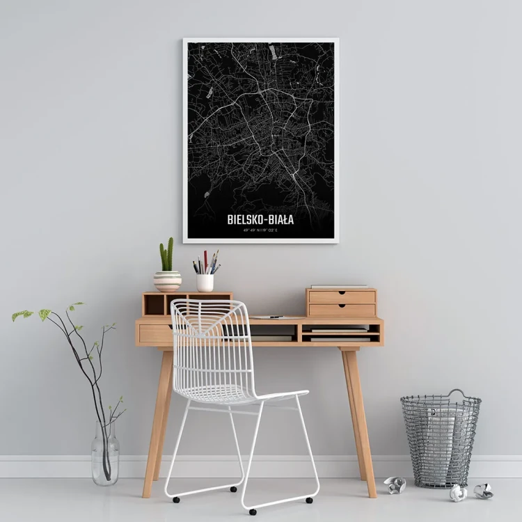 Plakat Bielsko Biała night mockup