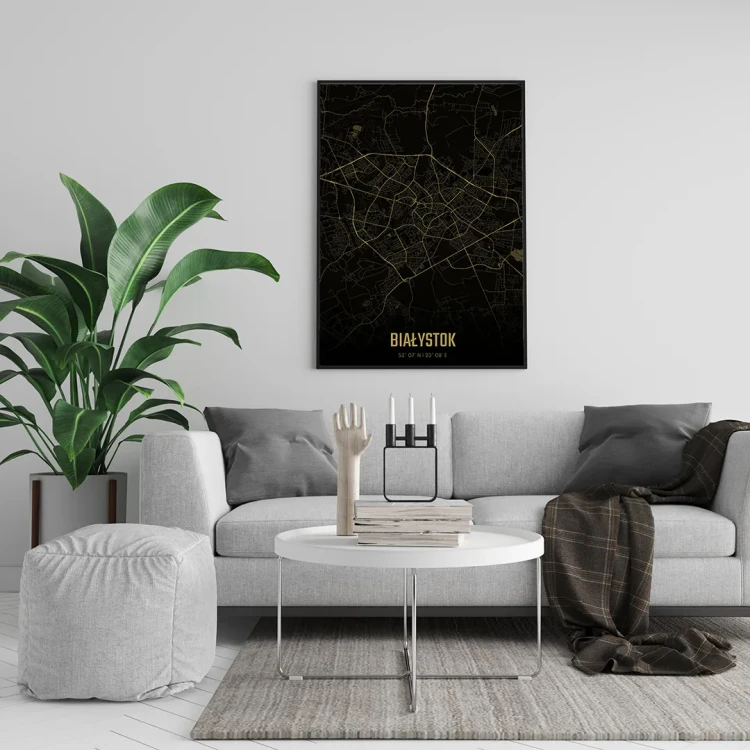 Plakat Białystok amber night mockup