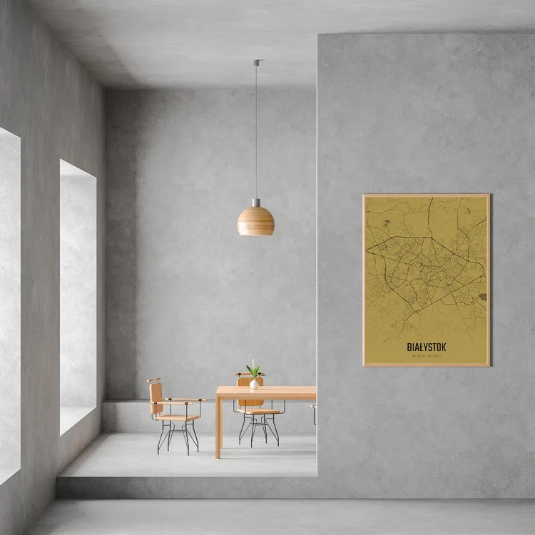 Plakat Białystok amber mockup