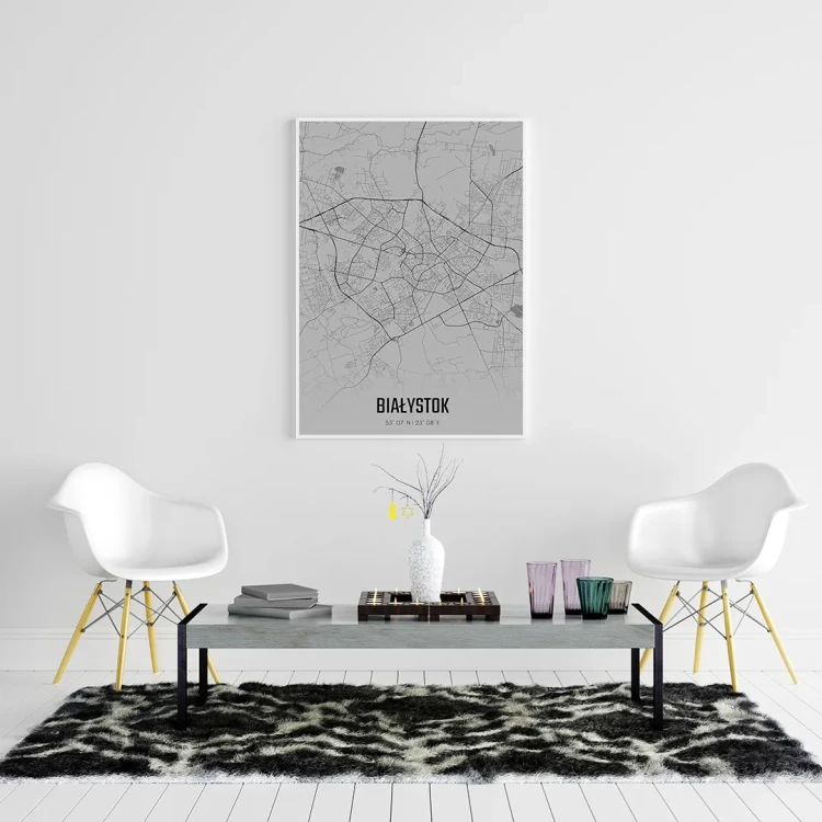 Plakat Białystok fog mockup