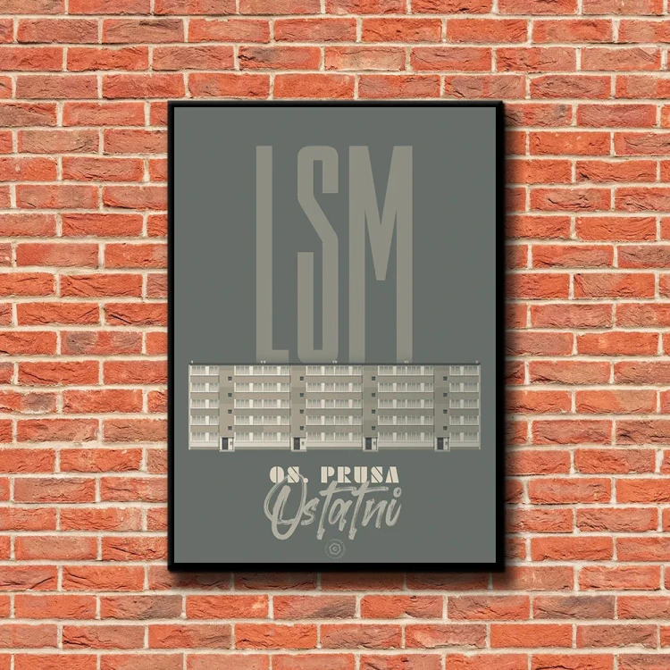 Plakat LSM Ostatni tło ściana czerwone cegły