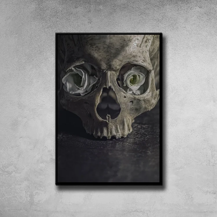 Plakat Requiem tło ściana szary beton