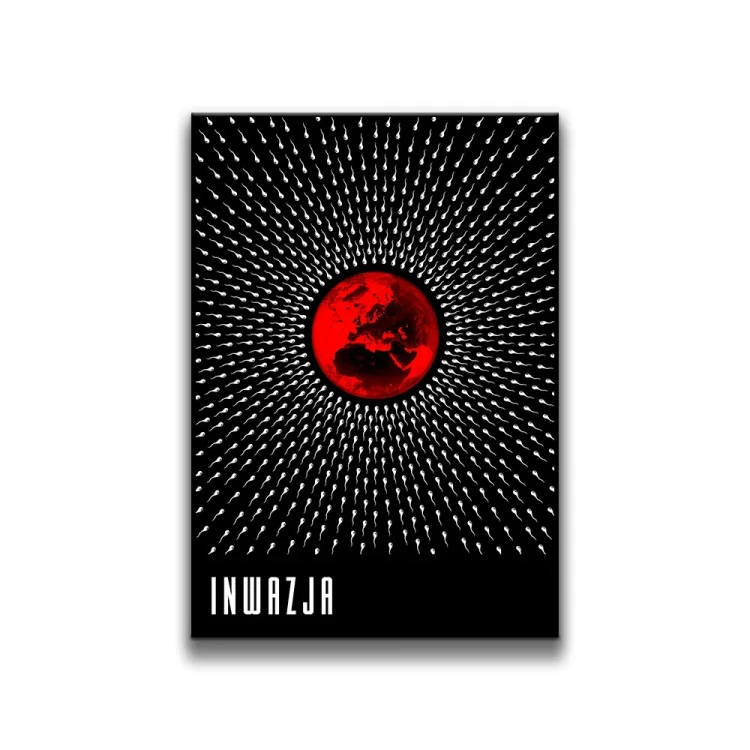 Plakat Inwazja białe tło