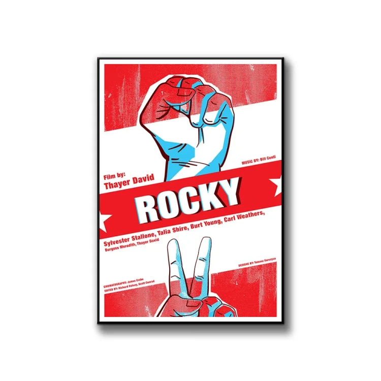 Plakat Rocky białe tło