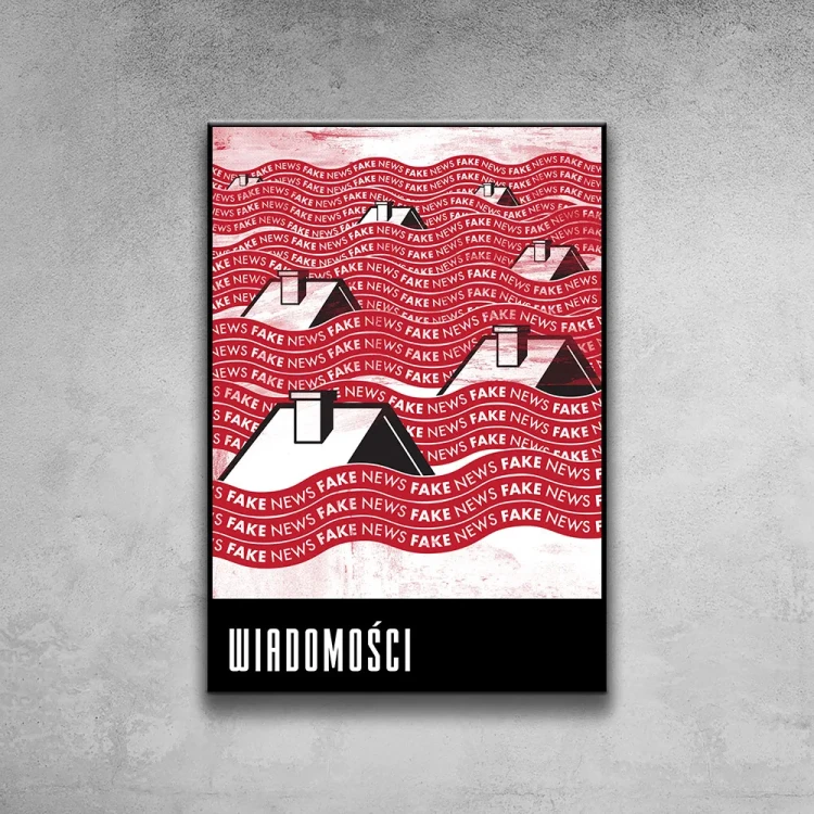 Plakat Wiadomości tło ściana szary beton