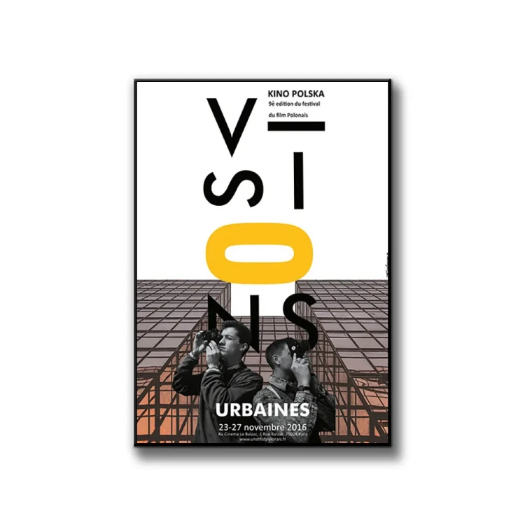 Plakat Vizions Urbaines białe tło