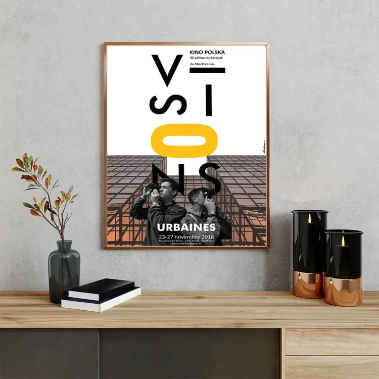 Plakat Vizions Urbaines mockup