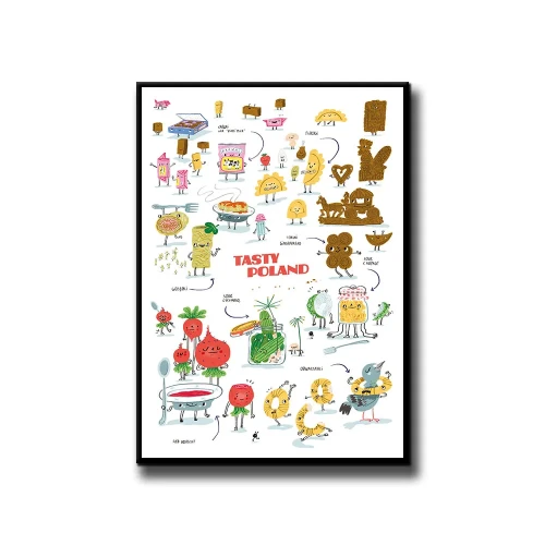 Plakat Tasty Poland białe tło