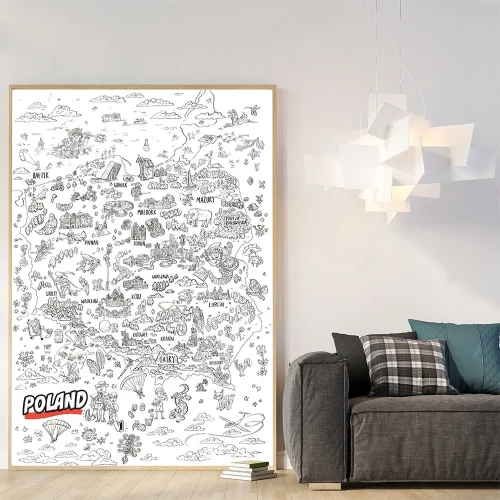 Plakat Kolorowanka Polska mockup