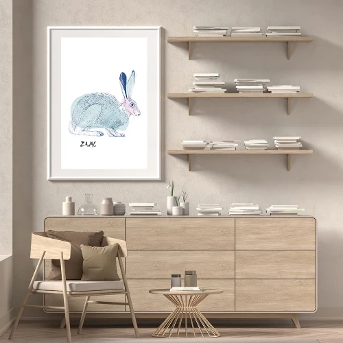 Plakat Zając mockup