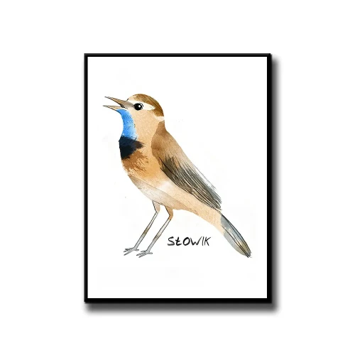 Plakat Słowik białe tło
