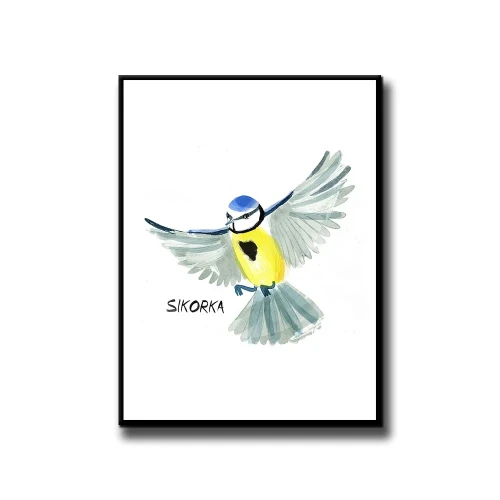Plakat Sikorka białe tło
