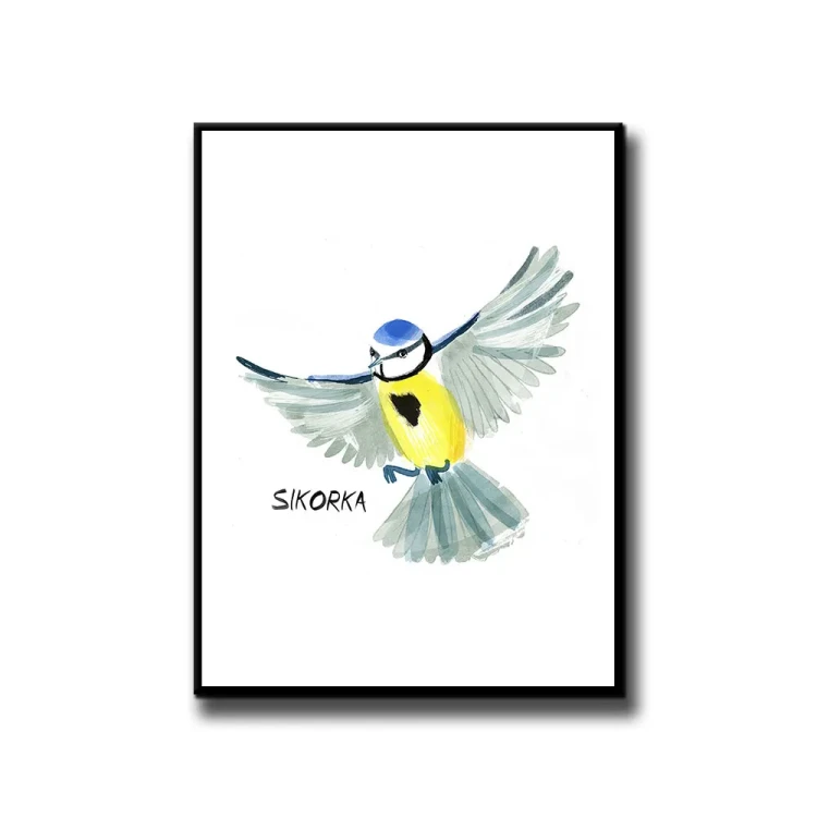 Plakat Sikorka białe tło